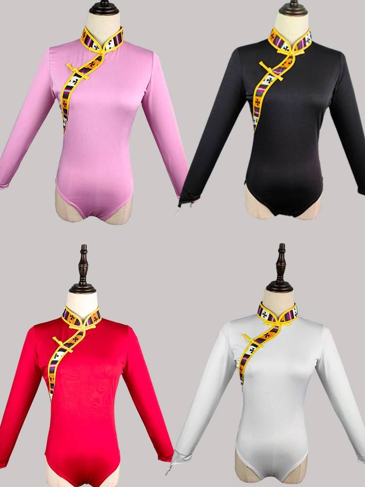 New national dance service Tibetan performances, skirts, women's practice skirts, dance connecting stalls, top collar