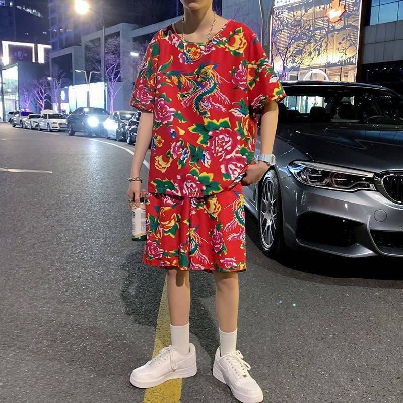 Northeast Dahua pajamas autumn and winter cloth set Ethnic service funny dance dance service national dynasty, the northeast, the two people turn funny
