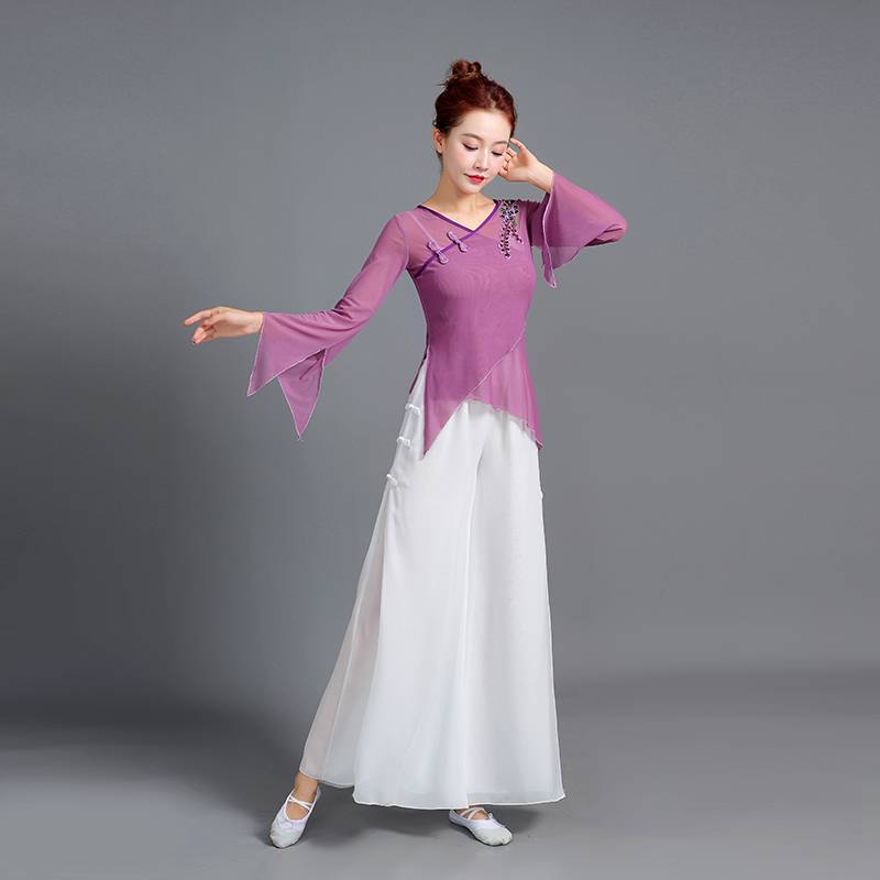 Bencing Classical Dance Clothing Female Gine Yoga Practice Service Chinese Style Dance Performance Sweet Art Examination Nationality