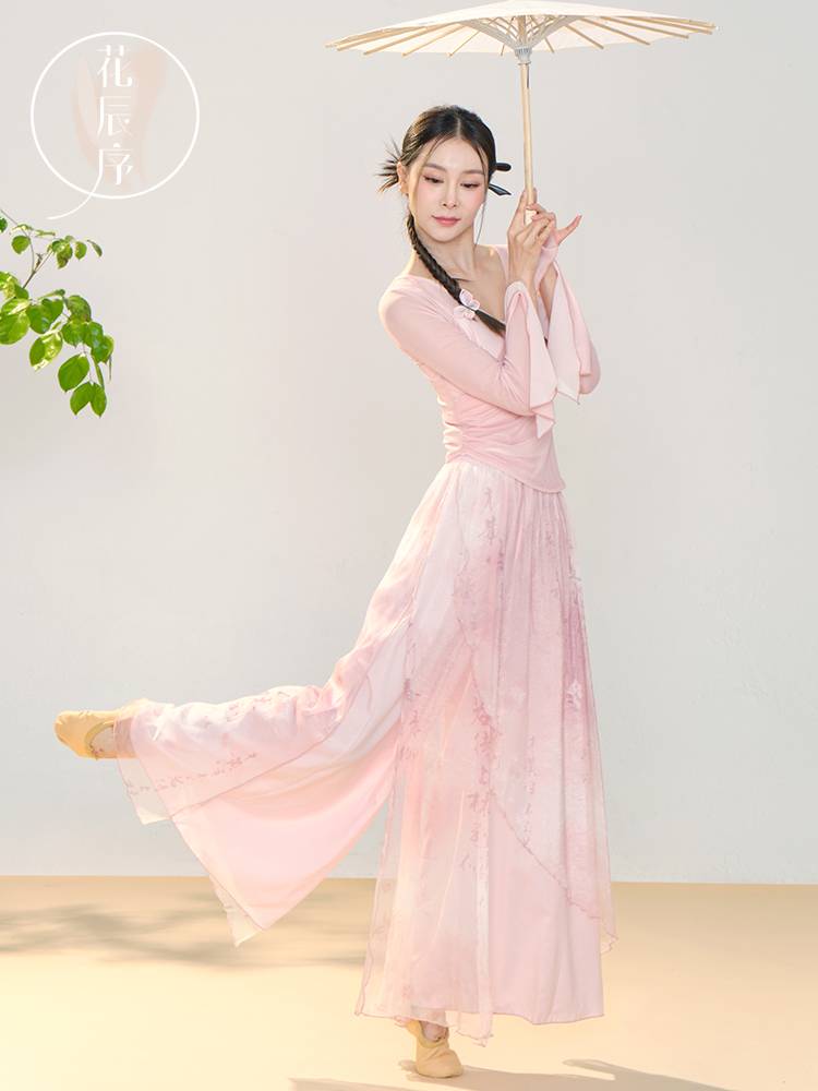 Huachen preface Classical dance elegant gauze suit dance service Chinese dance performance service national foundation training body charm training service