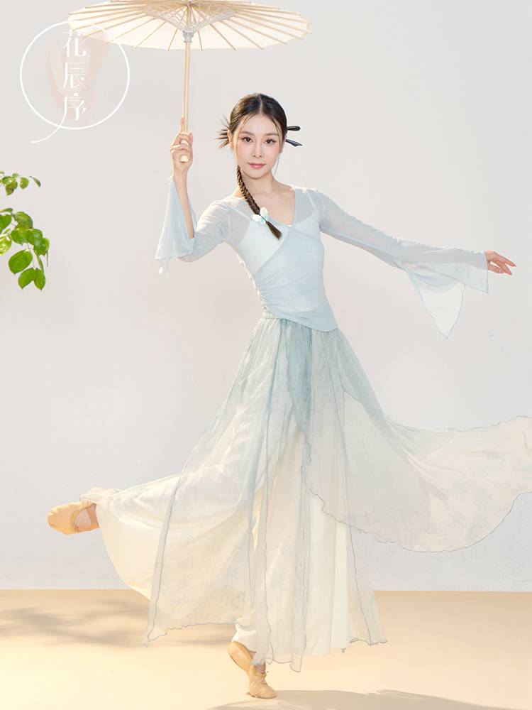 Huachen preface Classical dance elegant gauze suit dance service Chinese dance performance service national foundation training body charm training service