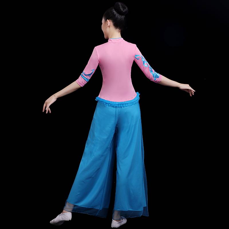 Plaza Dance Clothing Female 2024 New Summer Middle Elderly National Storm Dance Performance Clothing Modern Yangge Set