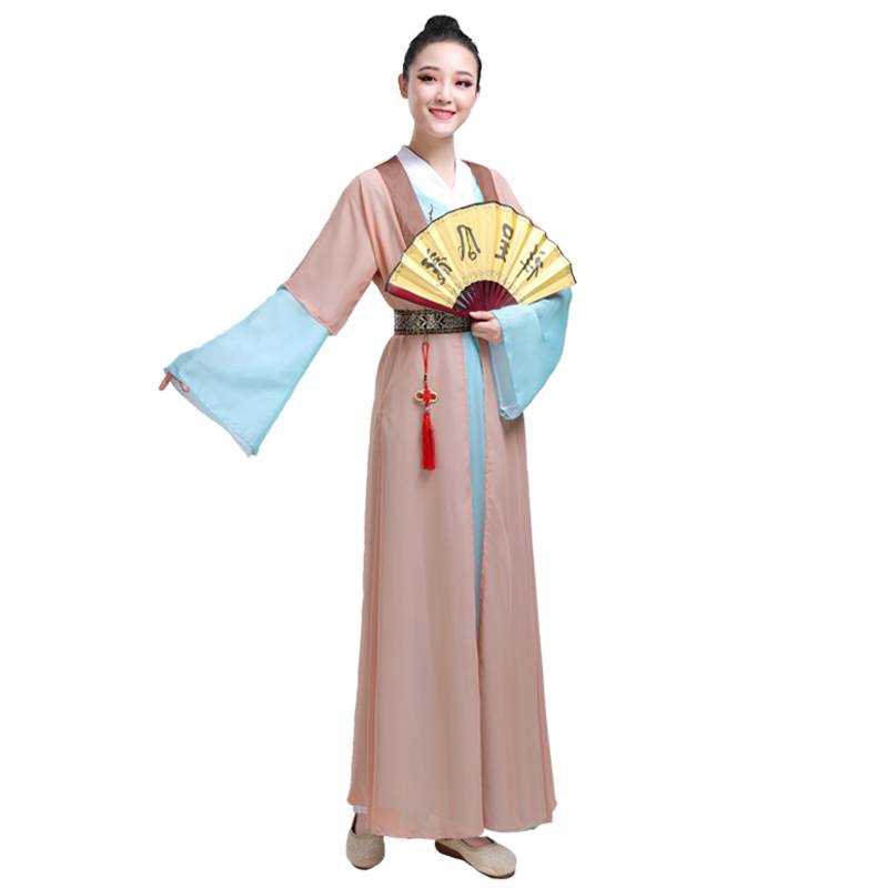 Classical dance performance clothing paper fan scholar dance performance clothing
