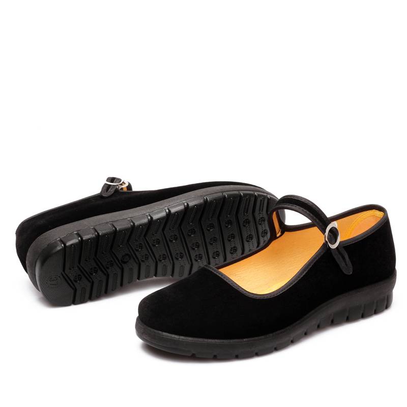 Women's boutique dance shoes men's cloth shoes national dance performance shoes black cloth shoes Zhuang people Miao and Yi shoes
