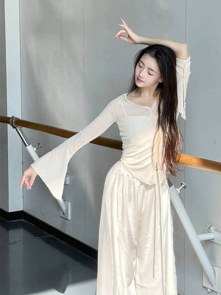Classical Dance Clothing Performance Dance Dance Temperature Folding Knit Jacket Flower Covering Covering Body Charm Practical Service