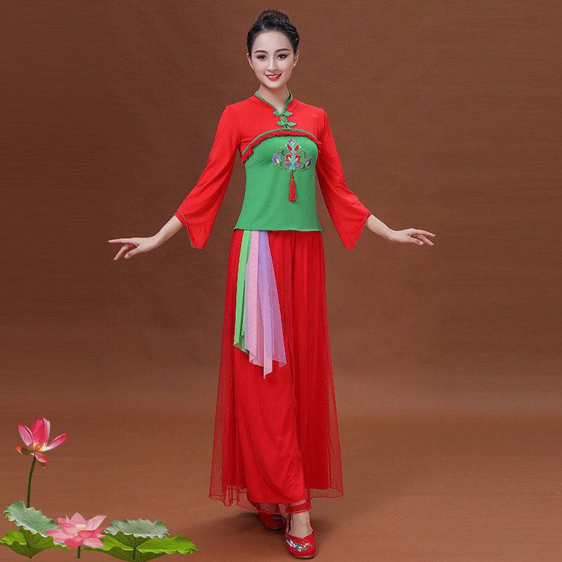 Chunying Square Dance New Set New Set Women's Summer National Fan Dance Performance Service Middle -aged and Elderly Classical Dance