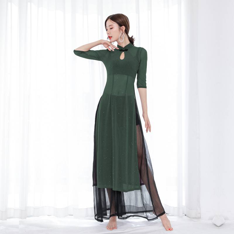 Classical Dance Performance Services Modern Dance Watch Dance Dance Wide Pants Dance Series becomes people's practice of cheongsam