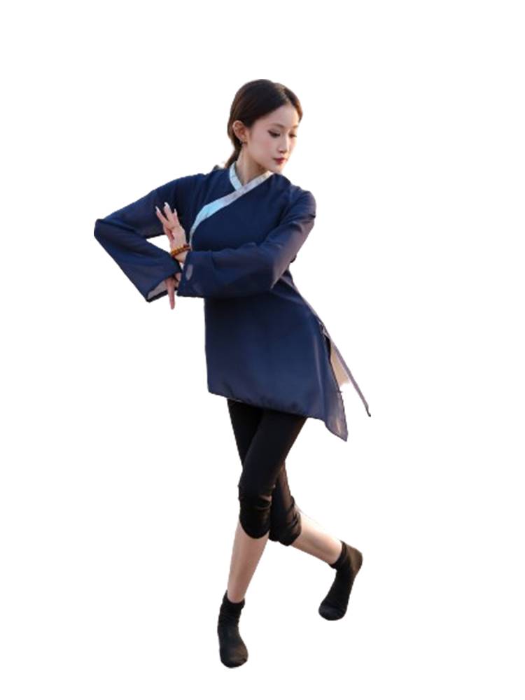 Chinese classical body rhyme dance practice service Chinese style elegant dance clothing women's art test performance clothes are breathable