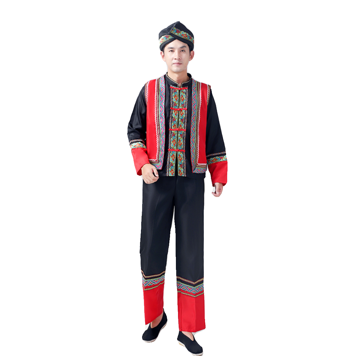 Miao Zhuang new men's ethnic minority dance service Yi Tujia Yao performance clothing adult performance clothing