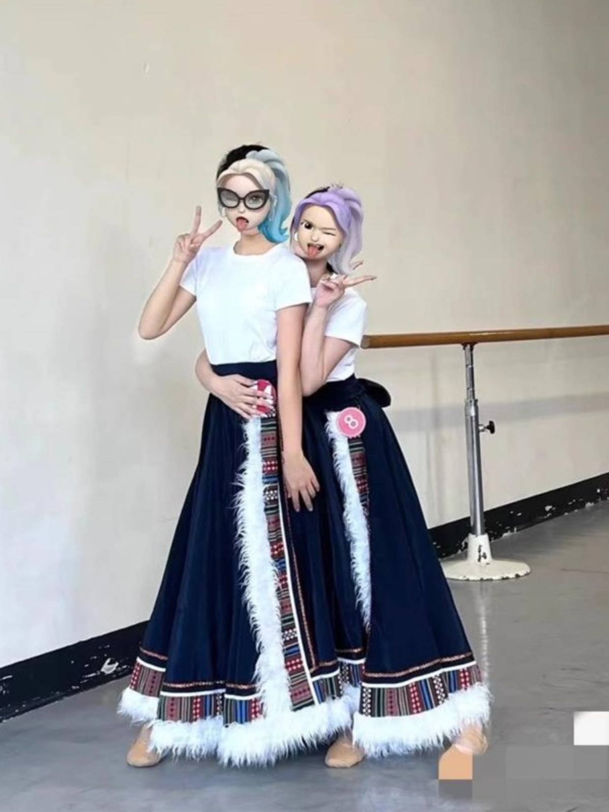New ethnic minority dance performance clothing Tibetan Tibetan second Renlaso hat female head jewelry training training skills