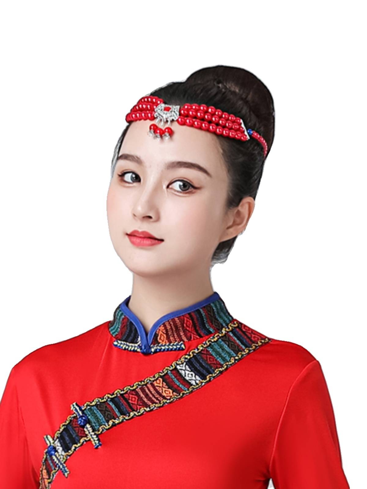 Mongol heads and a new collection of ethnic-minority dancers performing hand-chorus dance costumes