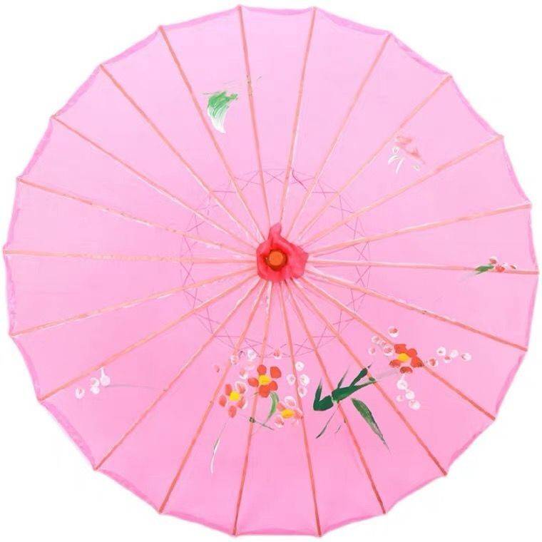 Dai dance umbrella performance rehearsal props umbrella national dance nation dance show Chinese style stage performance transparent silk gauze umbrella