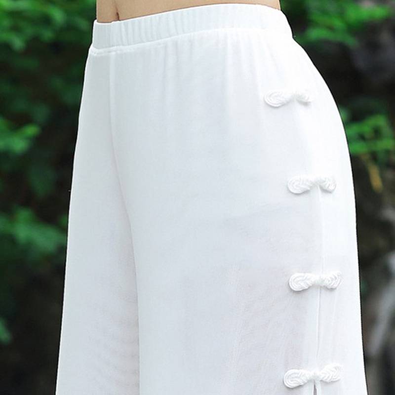 Chinese style classical dance service performance service women's elegant practice service art test modern national clothing net gauze wide -leg pants