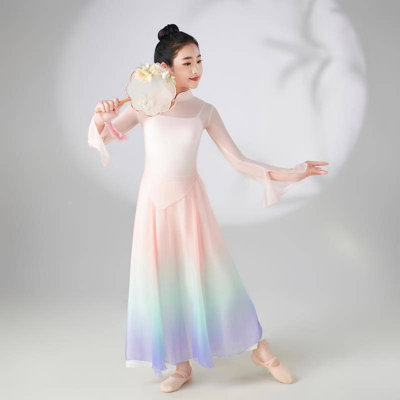 Children's classical dance service girl gauze Chinese modern dance new Chinese practice service national fan dance performance
