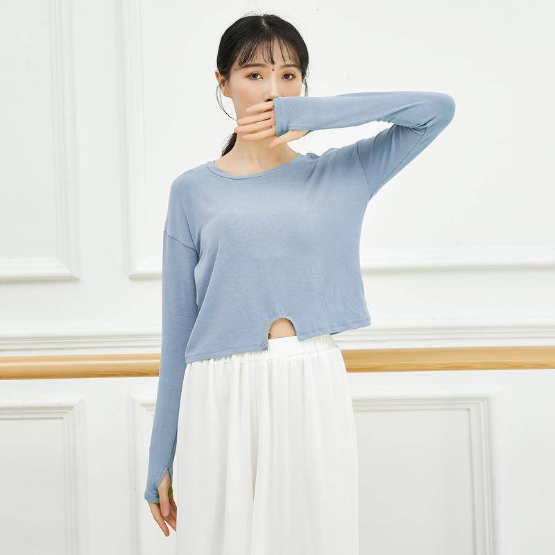 Dance practice service long -sleeved top female adult shape classical national Latin dance dance clothing customization customization