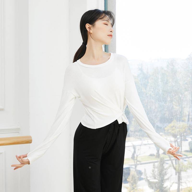 Dance practice service long -sleeved top female adult shape classical national Latin dance dance clothing customization customization