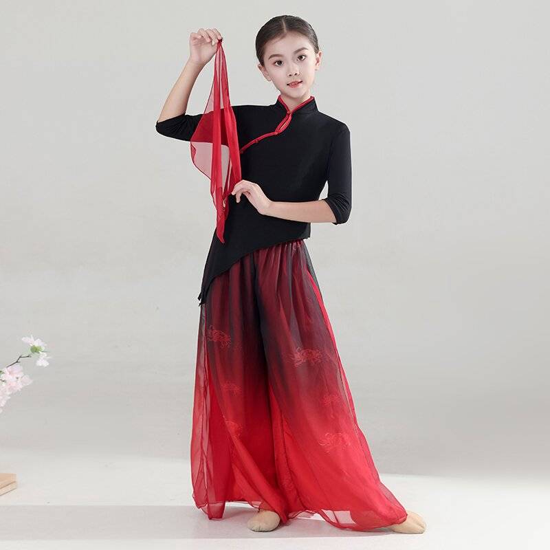 New classical dance service modern dance clothing shape yoga umbrella fan dance nation dance service female Modal