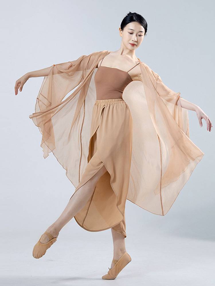 Fuxi Classical Dance Clothing Pure Color Base Belt Slinges Shoulder Vetes Practice Merit Back -shaped Switching Female Women Wear