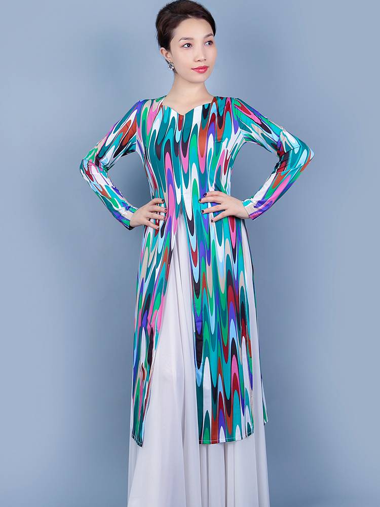 Xinjiang Dance Edryce long lace with ice silk air -breathable vest national dance broadcasm dance performance service