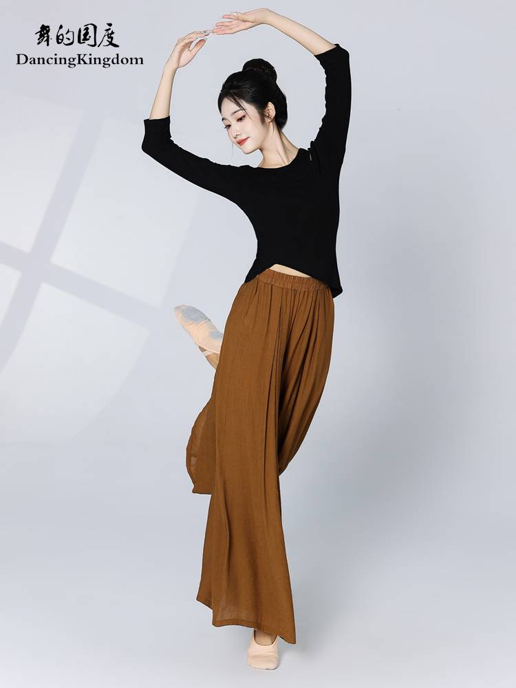 Dance of the country's modern top dance service women's body rhyme exercise suit adults are thin body clothes classical dance watch acting