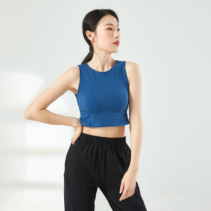 Dance clothing vest base national dance classical dance exercise jacket ancient style tight -fitting cotton band yoga fitness