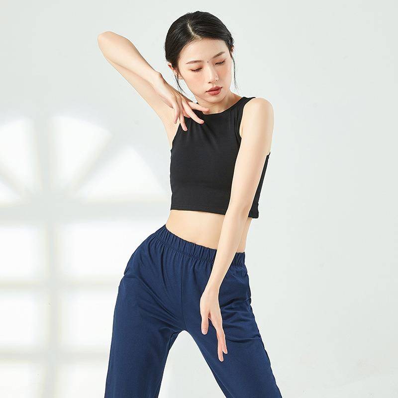 Dance clothing vest base national dance classical dance exercise jacket ancient style tight -fitting cotton band yoga fitness