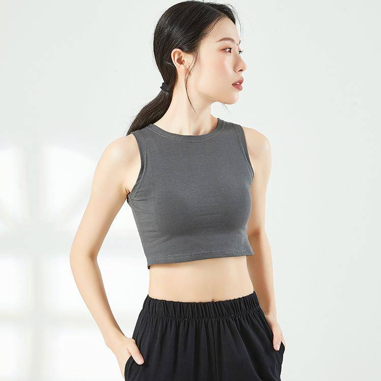 Dance clothing vest base national dance classical dance exercise jacket ancient style tight -fitting cotton band yoga fitness