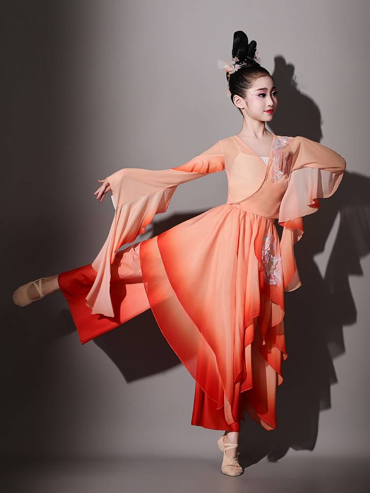 Children's Classical Dance Performance Services Fan Girl Fan Dance Chinese Style National Dance Mountain Ghost Dance Practice Service