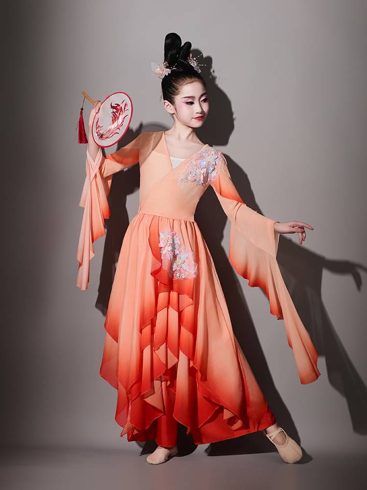 Children's Classical Dance Performance Services Fan Girl Fan Dance Chinese Style National Dance Mountain Ghost Dance Practice Service