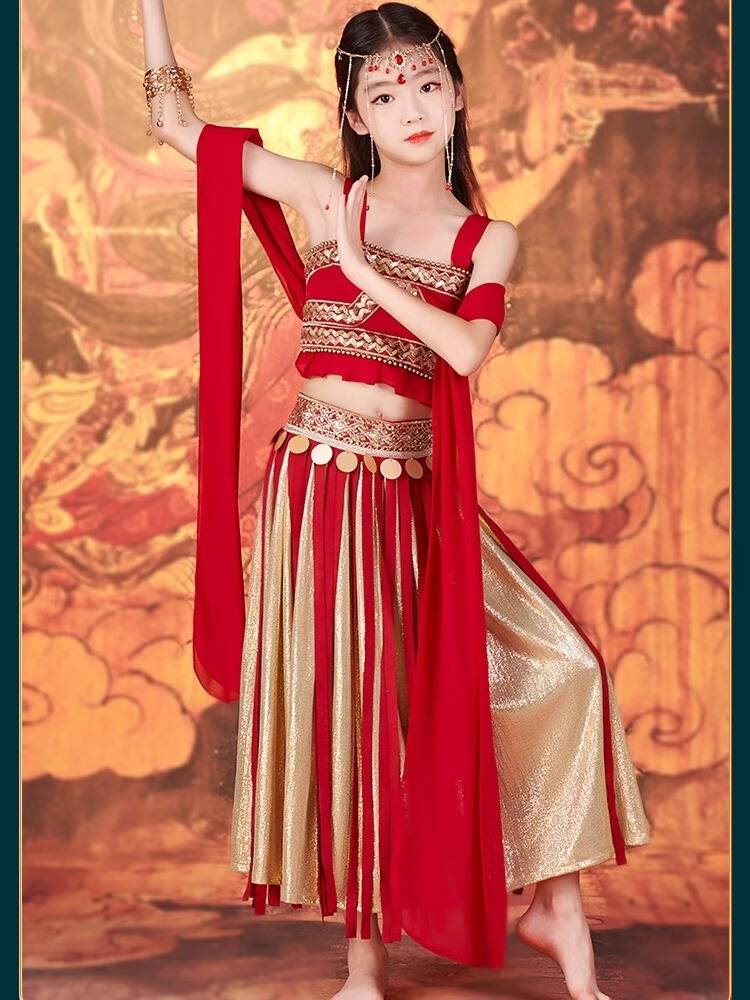 New Dunhuang clothing Flying Tianle Drum Hanfu Exotic Dance Server Girl Classical Dance National Style Setsuit