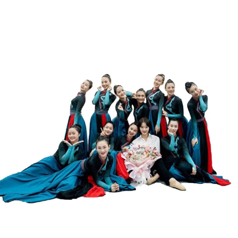 The new ethnic minority clothing Mongolian dance performance clothing suite modern national style Mongolian dance service female Hongyan