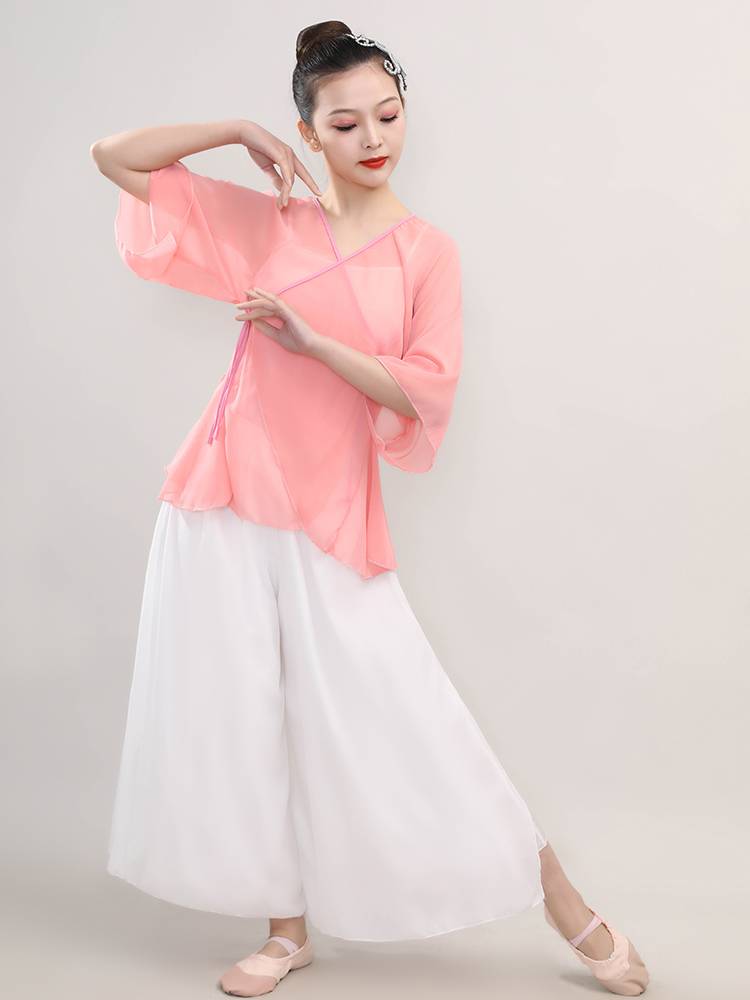 Classical dance clothes body rhyme gauze adult girl elegant practice service spring and summer Chinese dance national dance service performance service