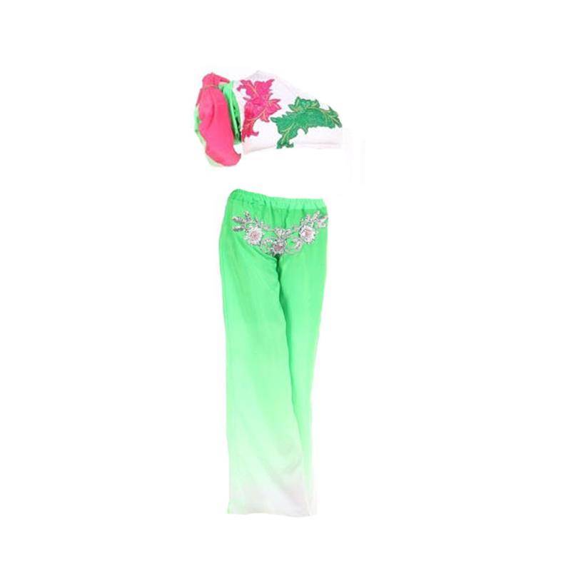 Water sleeve dance clothing female shoulder long sleeves long -sleeved classical Chinese style national dance umbrella dance and Yinchunyu perform dance clothing