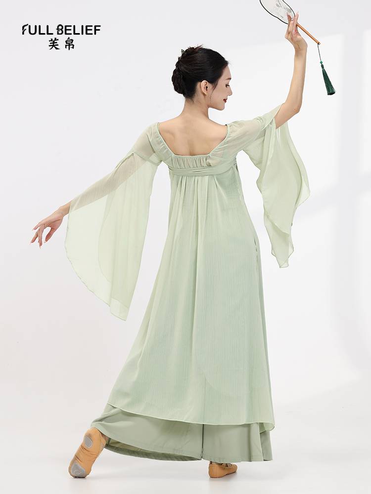 Fuyu Classical Dance Female Chinese Dance Performance Clothing Han Tang Qi Boys Drifting Rhythm, Sely of Gentle Cloth