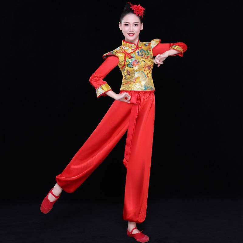 New Drum Drum Serving Performing Men and Women Adult Modern Yangge Server National Chinese Wind Bulber Water Drum Opening Dance