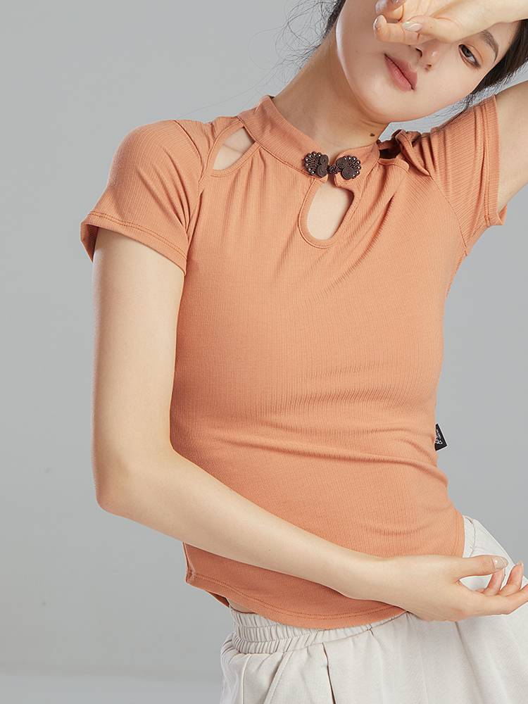 Dance Dance Classical Dance Practice Services Summer Chinese Short -sleeved Top Girl Chinese Dance Swap Dance Series Modern Dance