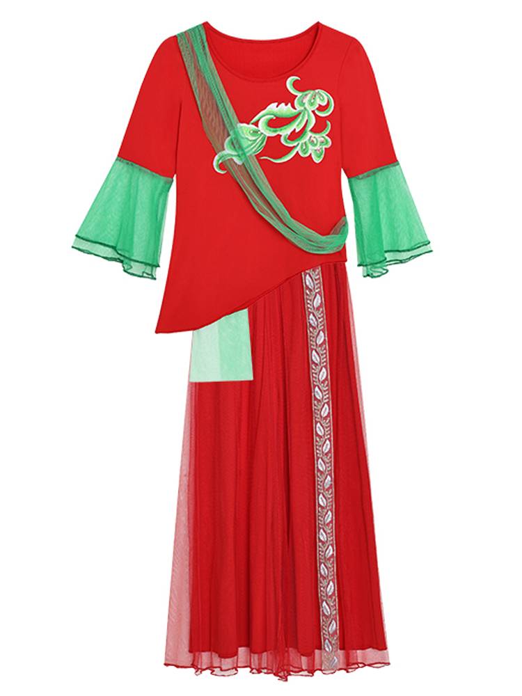 National Clothing New Chinese Classical Dance Dance Dance Dance Dance Dance Plaza Dance Set Yangge Performing Women