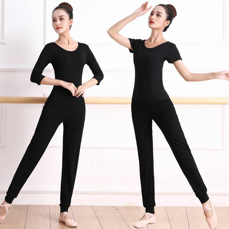 Dance practice service adult women's new set student -shaped physical clothing national modern dance dance dance dance dance pants