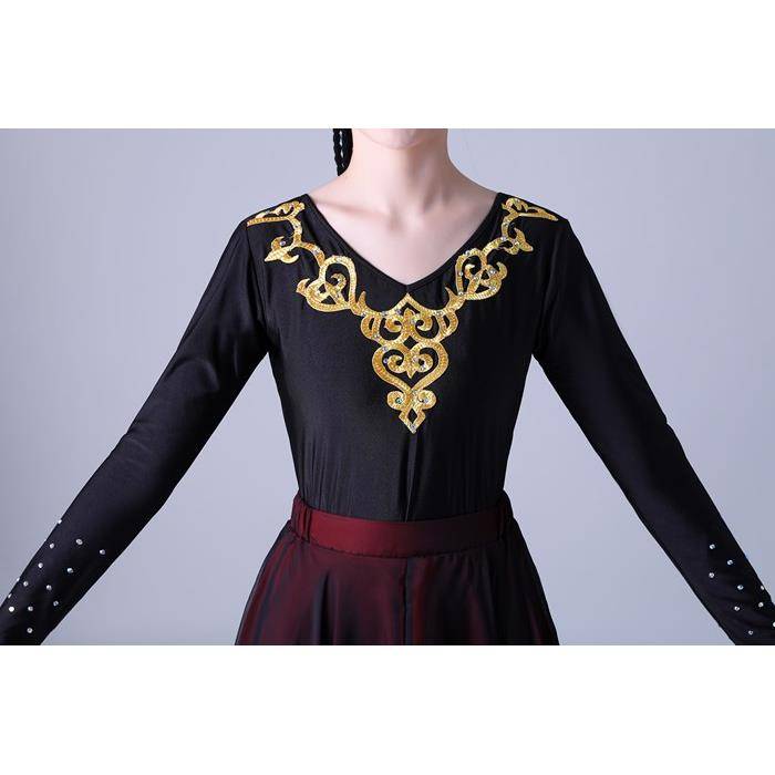 New new new Jiangsu dance skirt practice skirt performance clothing service minority clothing female big bloom skirt set performance