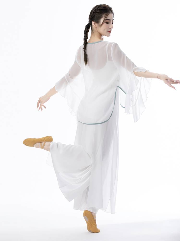 Classical dance service female body rhyme, elegant fairy gauze, ancient style Chinese dance performance service, national dance exercise top