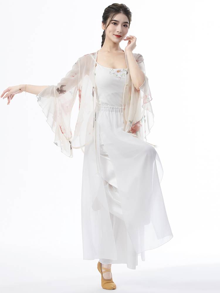 Classical dance service female body rhyme, elegant fairy gauze, ancient style Chinese dance performance service, national dance exercise top