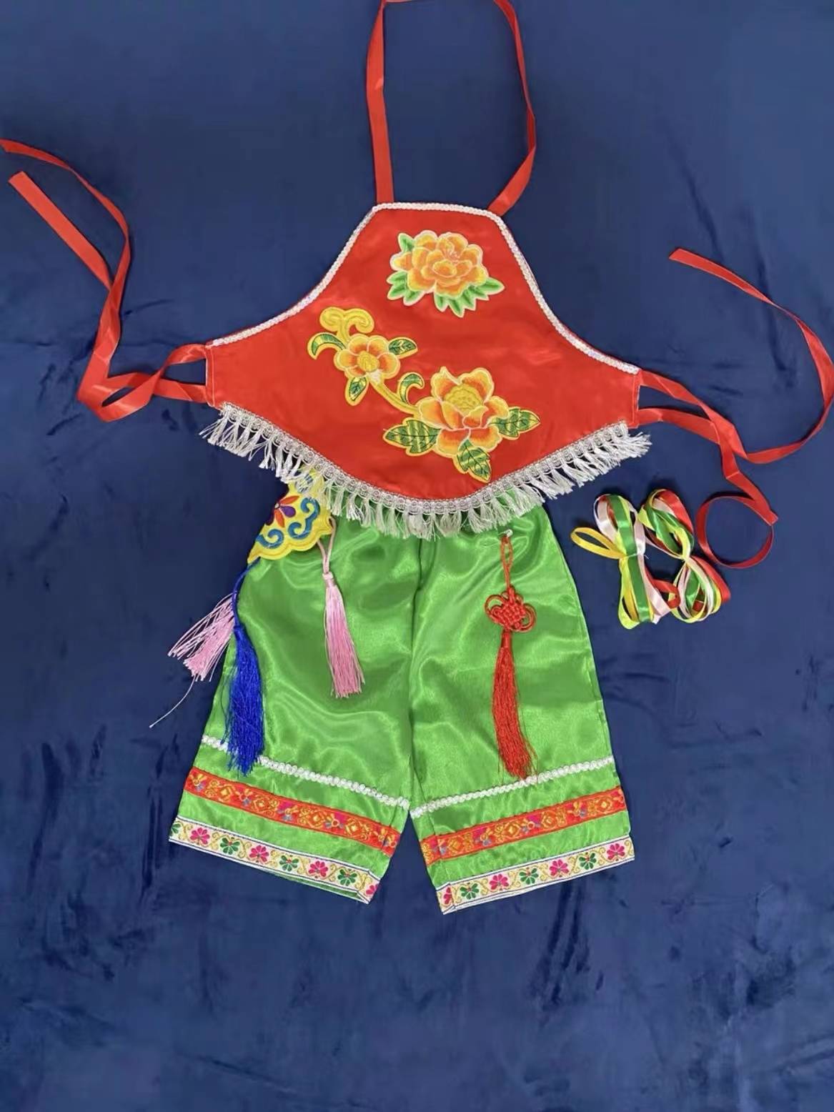 Xiaohe style painting dance service June 1 performance national Yangge dance service girl baby belly dance performance clothing