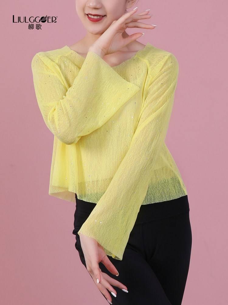 Liu Ge Classical gauze top Modern classical national rhyme performance collection training skills female elegant dance clothing