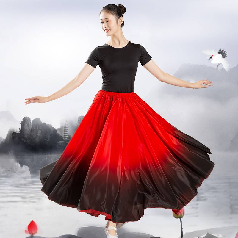 Xinjiang Dance Performance Servant Skirt Women's Big Skirt Little Ethnic Uyghur Plaza Dance Series Yi Victoria Skirt