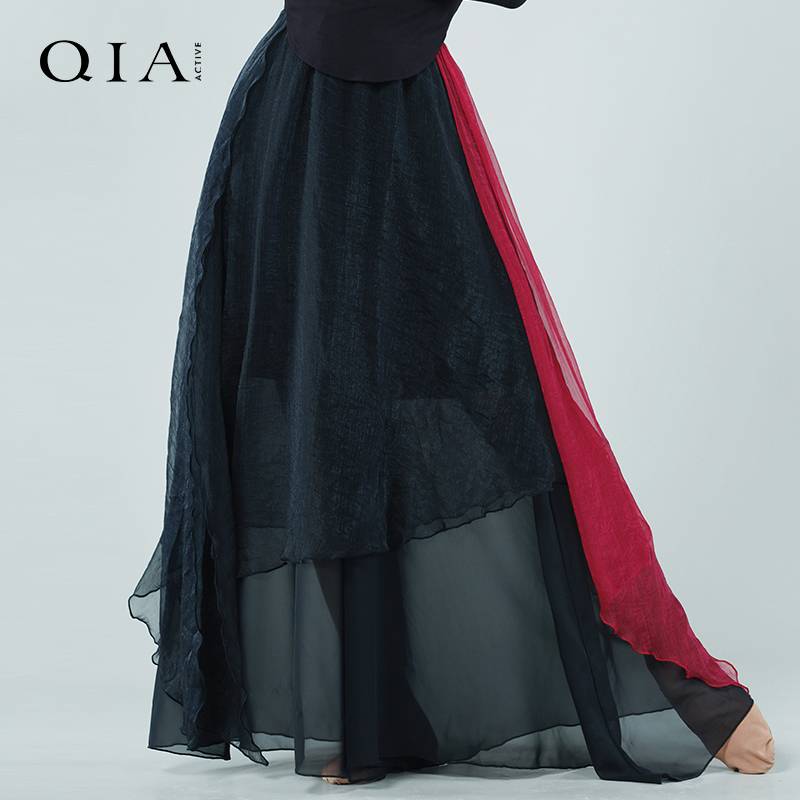 Qia classical dance pants female elegant Chinese dance exercise wide -leg pants jumpsuit to become the people's dance showing clothing