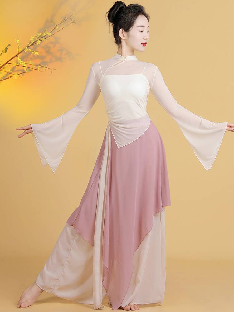 Classical dance clothing women's rhyme yae fairy, elegant Chinese dance wide -legged pants ancient style national performance performance clothing