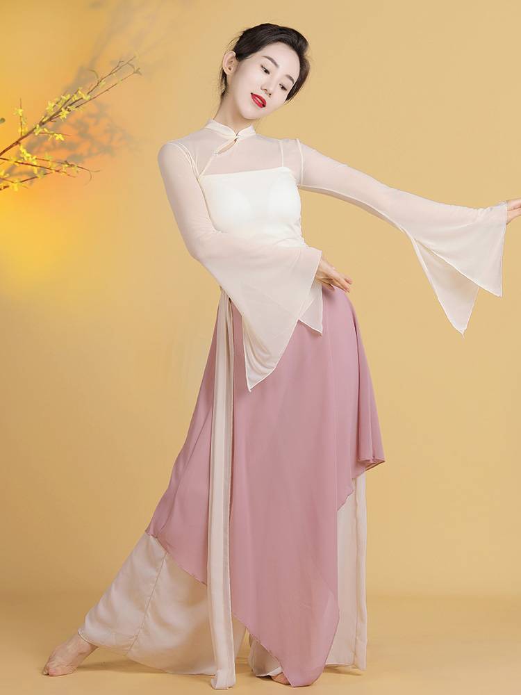 Classical dance clothing women's rhyme yae fairy, elegant Chinese dance wide -legged pants ancient style national performance performance clothing