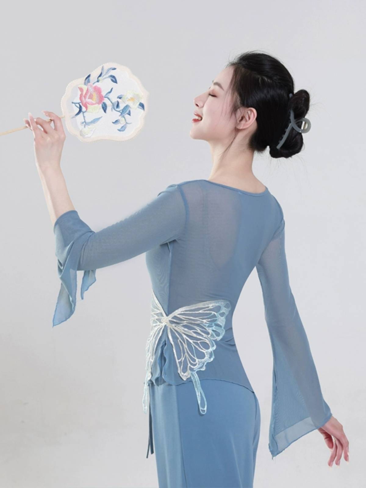 New classical dance body rhyme gauze training, Chinese dance art test collection, elastic mesh dance service super immortal set