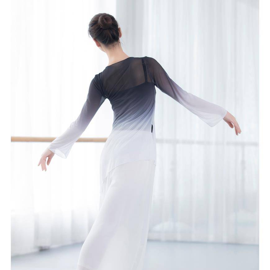 Classical dance practice service horn sleeve gradient test performance service women's national dance body dance dance dance gauze girl