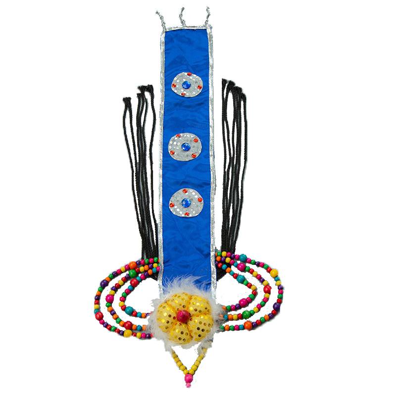 New Tibetan dance performance headwear minority braid performance clothing hair jewelry female Tibetan clothes handmade jewelry head flower